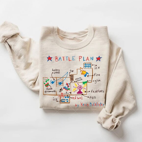Gildan Other - Funny Battle Plan Map Sweatshirt
